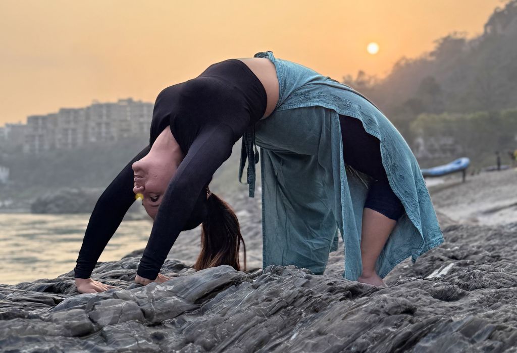 Yoga at the beach